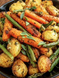 Garlic Herb Roasted Veggies
