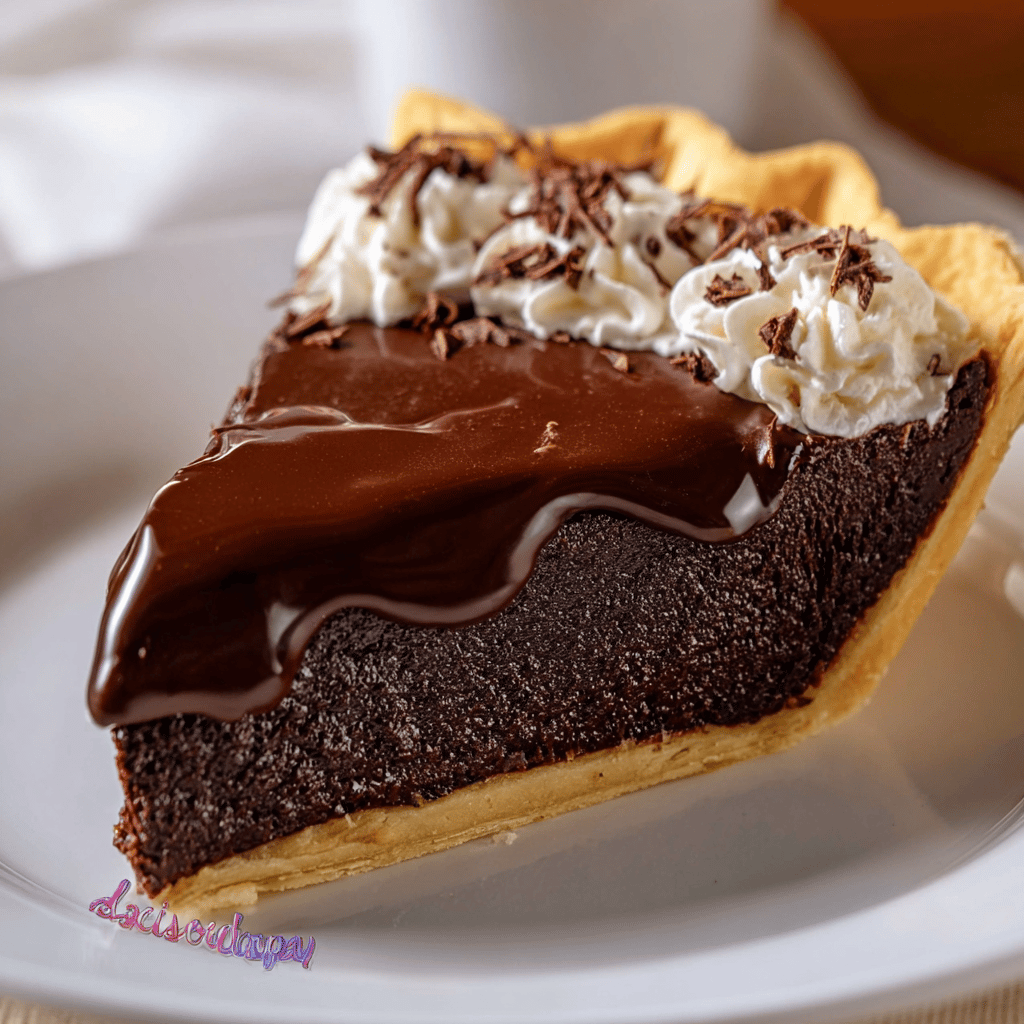 Decadent Hot Fudge Pie