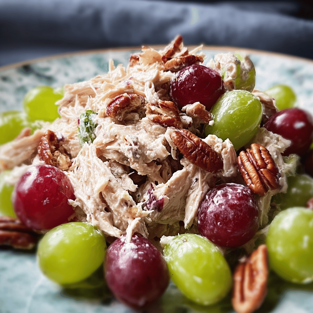 Easy Chicken Salad with Grapes and Pecans