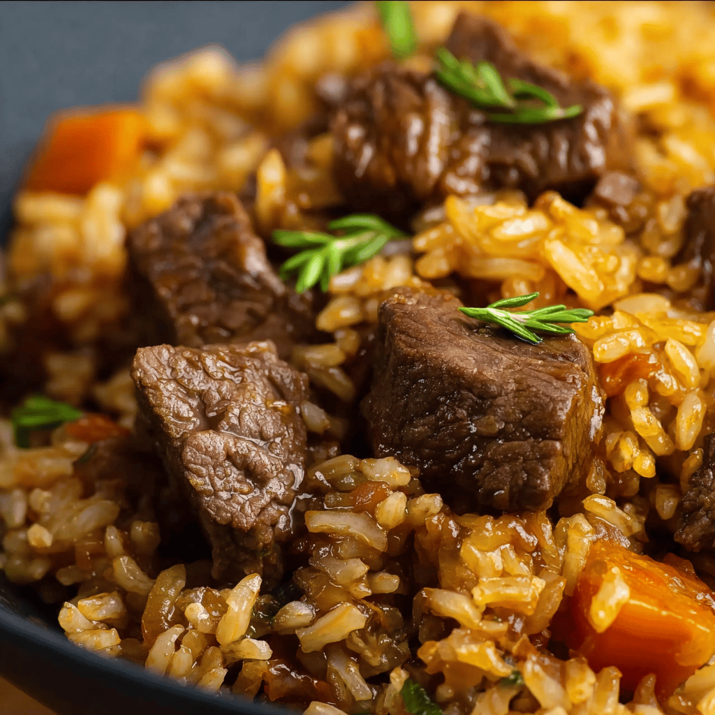 Quick & Easy Instant Pot Beef and Rice Recipe