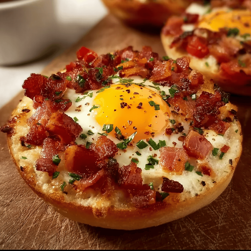 English Muffin Breakfast Pizza