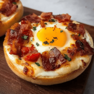 English Muffin Breakfast Pizza