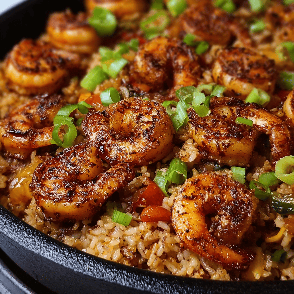 Shrimp Dirty Rice Skillet