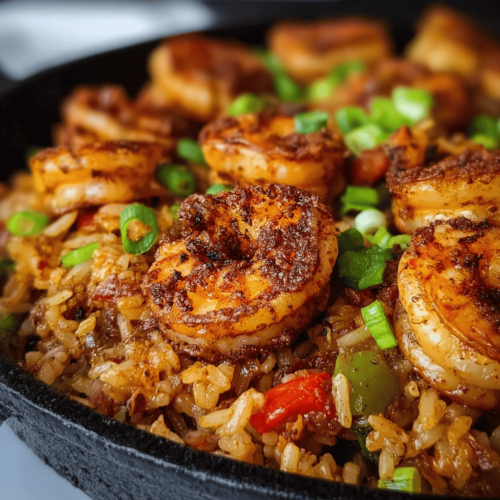 Shrimp Dirty Rice Skillet