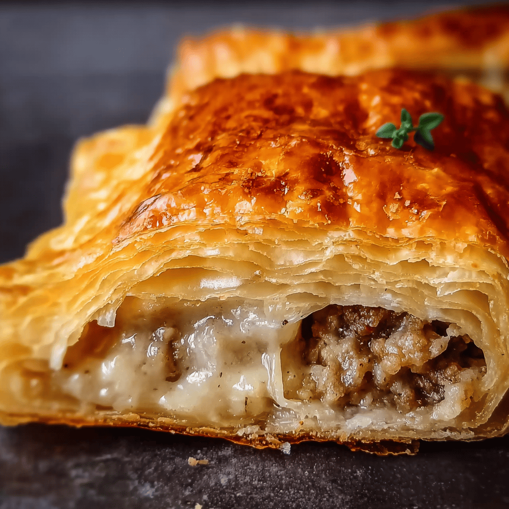 Sausage Gravy Puff Pie