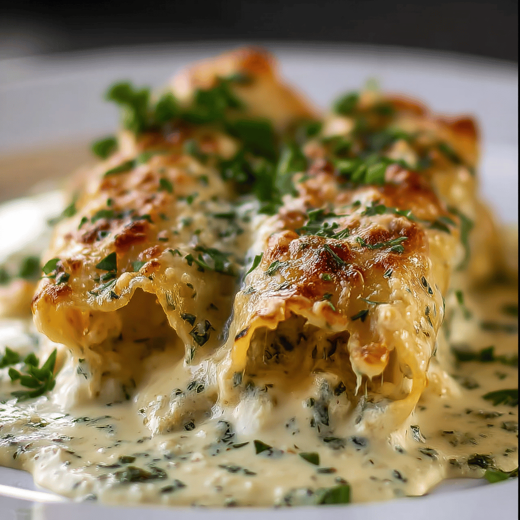 Chicken Alfredo Lasagna Rolls: A Delicious & Easy Recipe