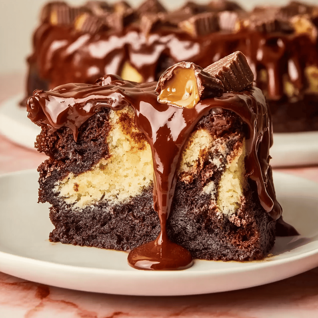 Peanut Butter Cup Dump Cake