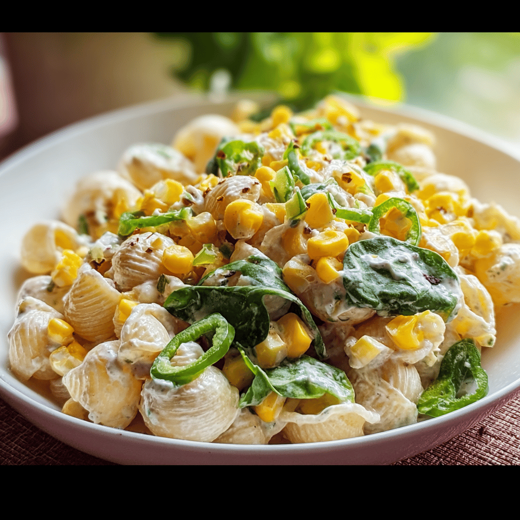 Creamy Street Corn Pasta Salad