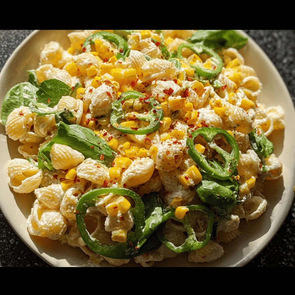 Creamy Street Corn Pasta Salad