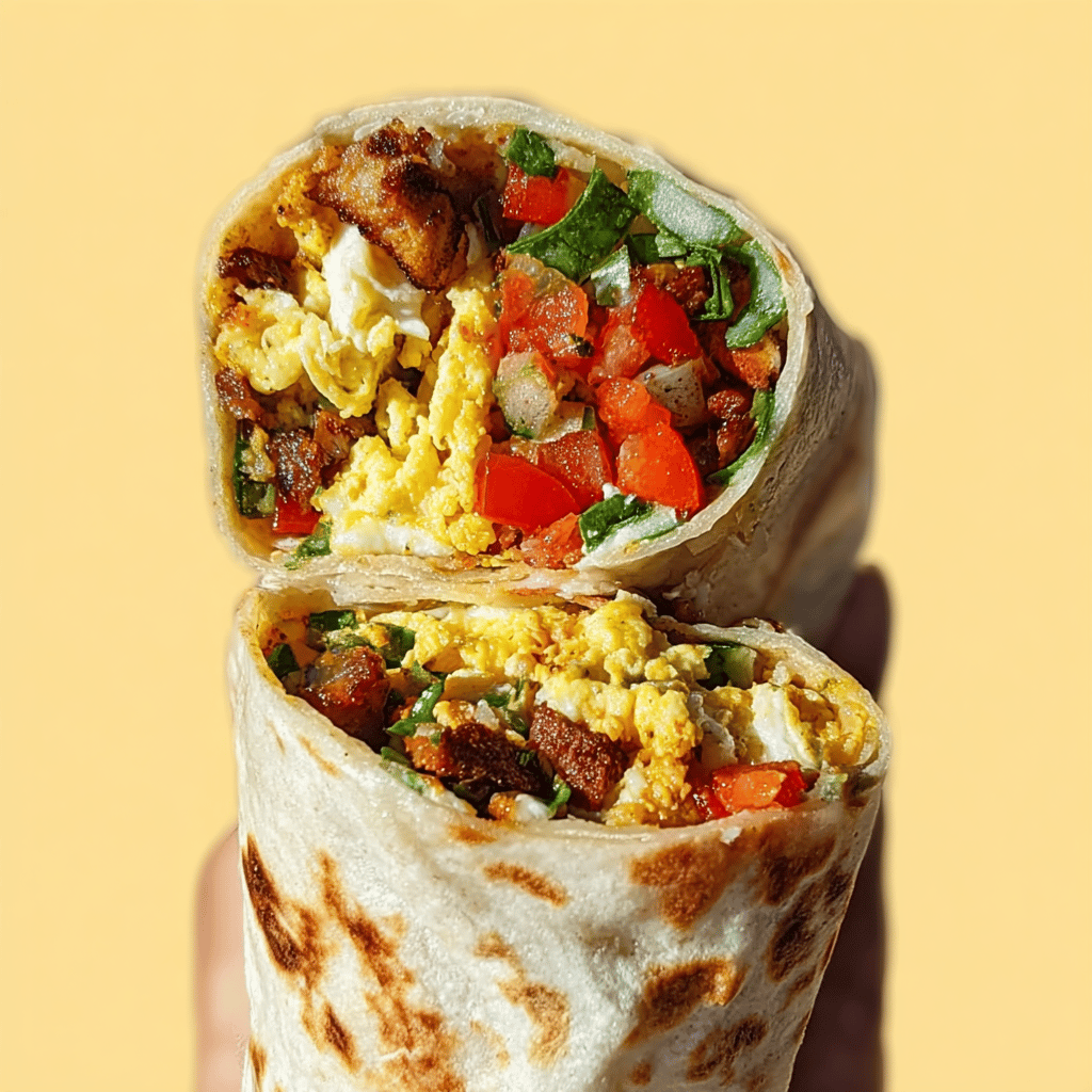 High Protein Breakfast Burrito