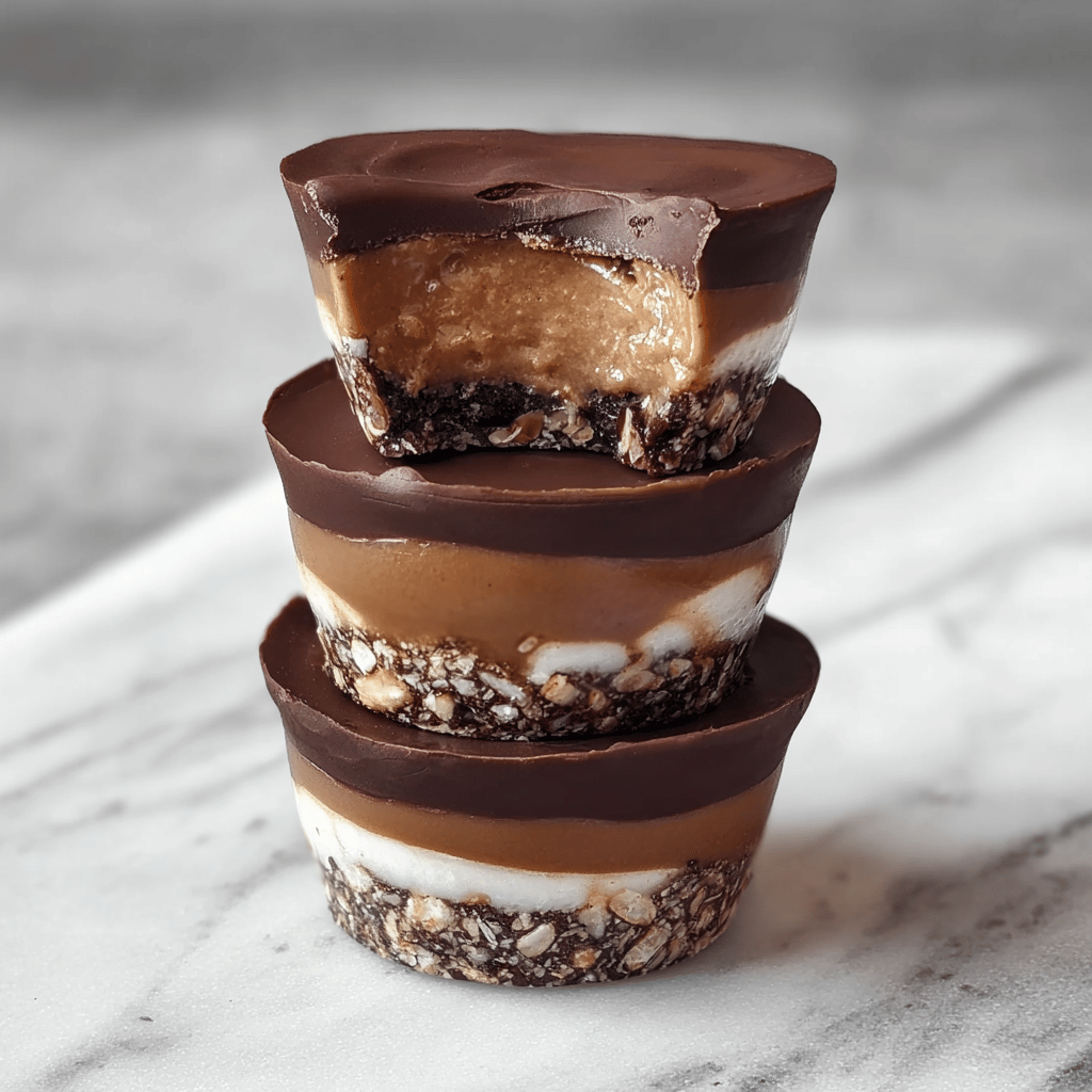 Easy No Bake Peanut Butter Oat Cups