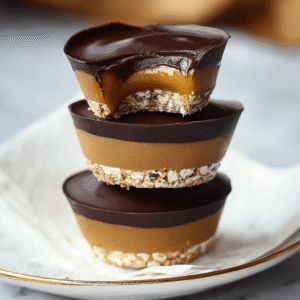 Easy No Bake Peanut Butter Oat Cups