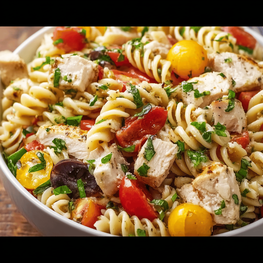 Mediterranean Chicken Pasta Salad: A Vibrant and Flavorful Favorite