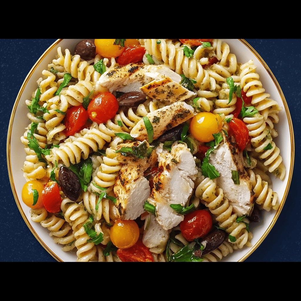 Mediterranean Chicken Pasta Salad: A Vibrant and Flavorful Favorite