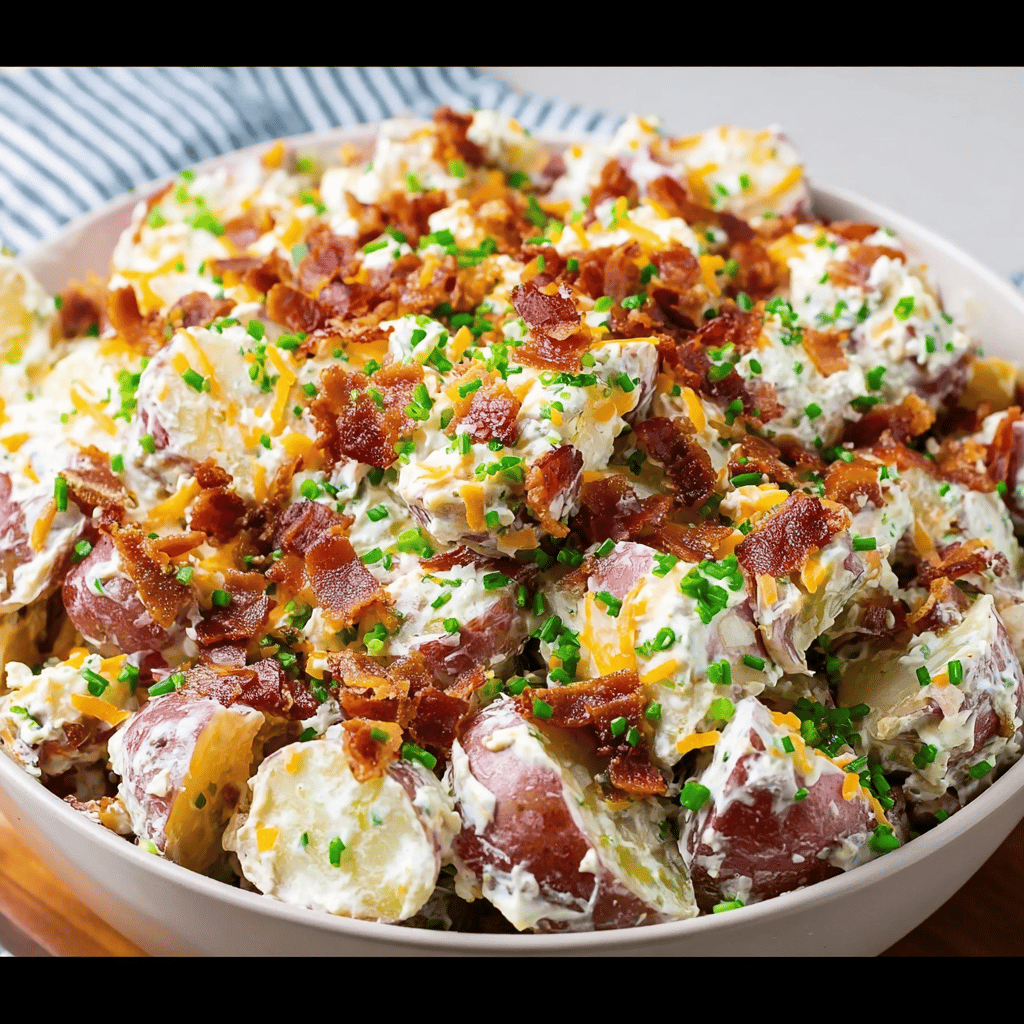 Loaded Baked Potato Salad: A Creamy, Cheesy Backyard BBQ Favorite