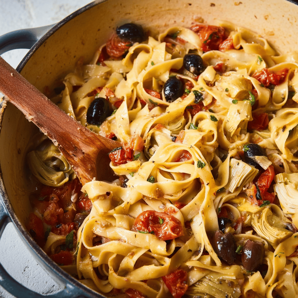 One Pot Mediterranean Pasta