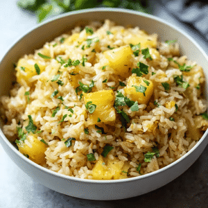 Sweet and Spicy Pineapple Rice: A Flavor-Packed Side Dish Bursting with Tropical Heat
