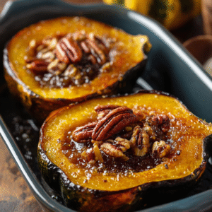 Maple Pecan Roasted Acorn Squash: A Sweet and Nutty Fall Favorite