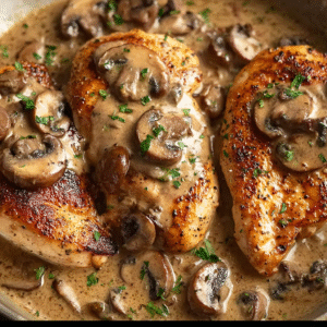 Chicken with Mushroom Cream Sauce – Your Ultimate Comfort Dinner