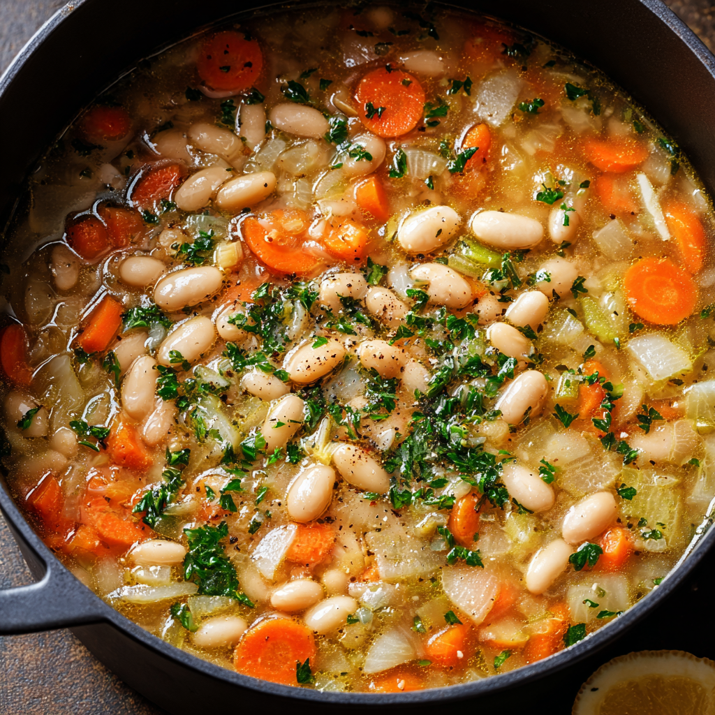 Hearty White Bean Soup with Vegetables and Herbs: A Comforting Recipe You’ll Love