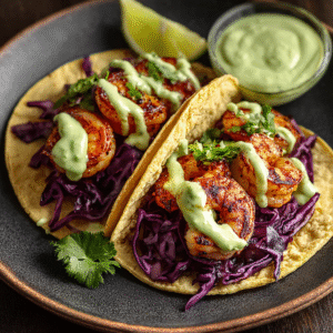 Shrimp Tacos with Avocado Crema – A Fresh, Flavor-Packed Recipe You’ll Love