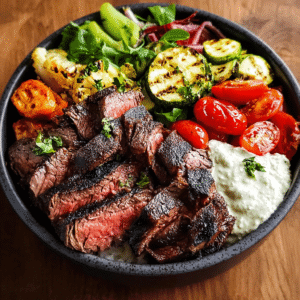 Delicious Mediterranean Steak Bowls