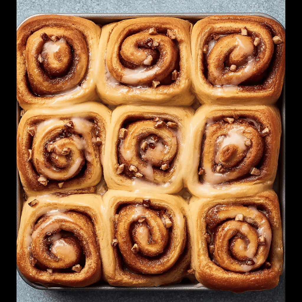 Apple Cinnamon Rolls with Brown Butter Maple Icing