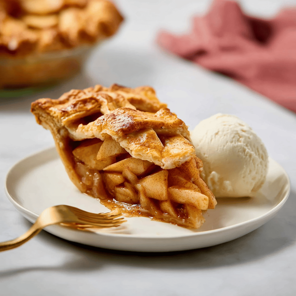 Apple Pie à la Mode (Apple Pie with Ice Cream Recipe)