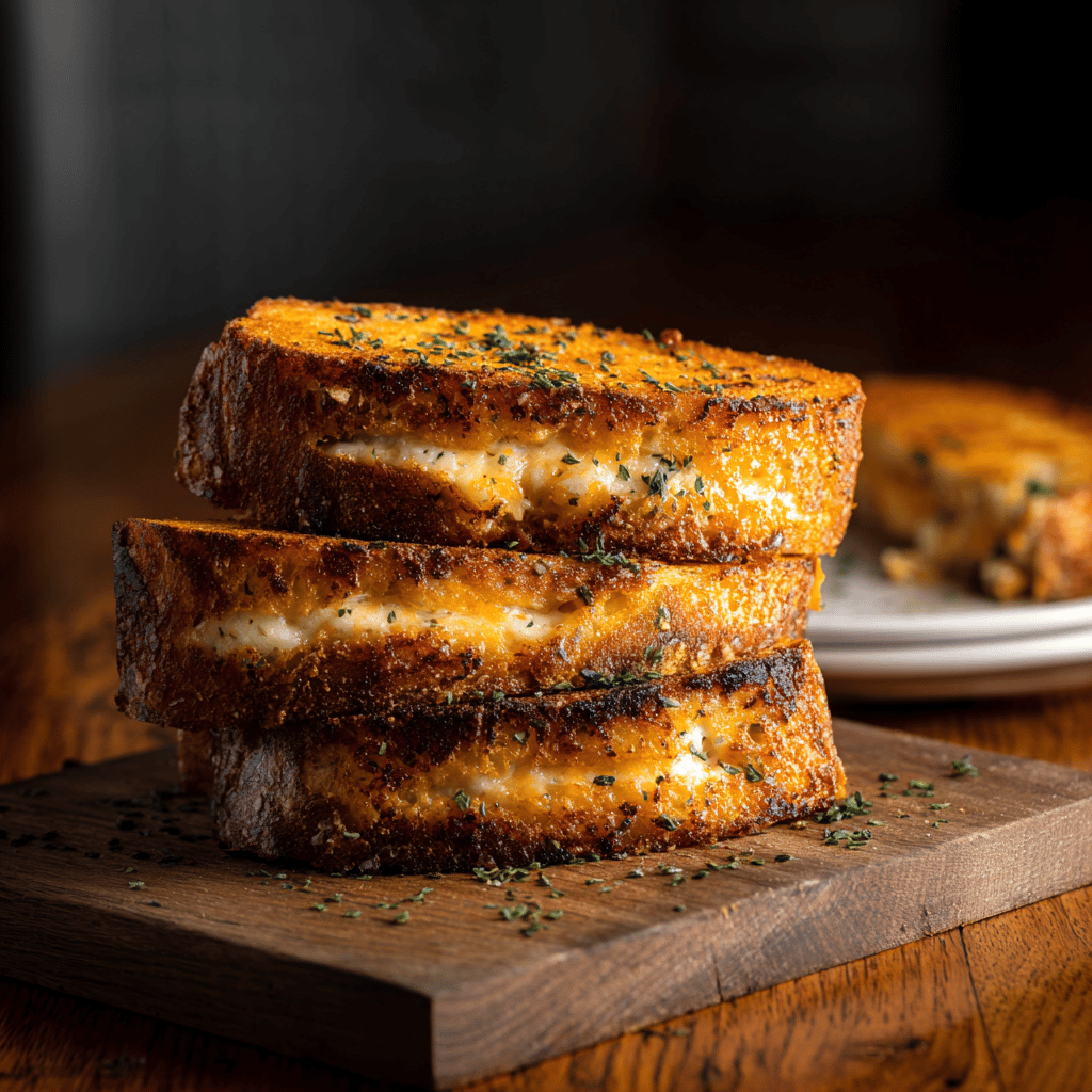 Garlic Bread Grilled Cheese