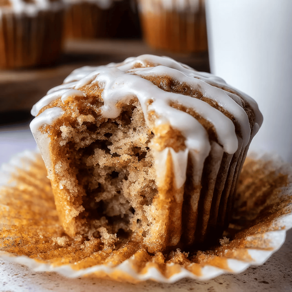 Pumpkin Cinnamon Roll Muffins