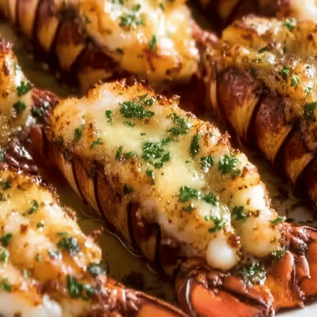 Baked Lobster Tails with Garlic Butter