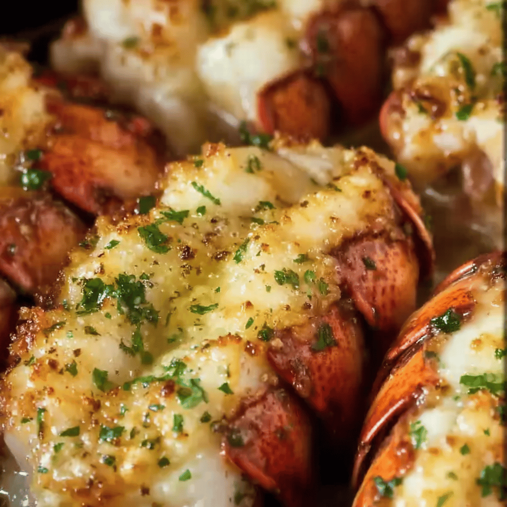 Baked Lobster Tails with Garlic Butter