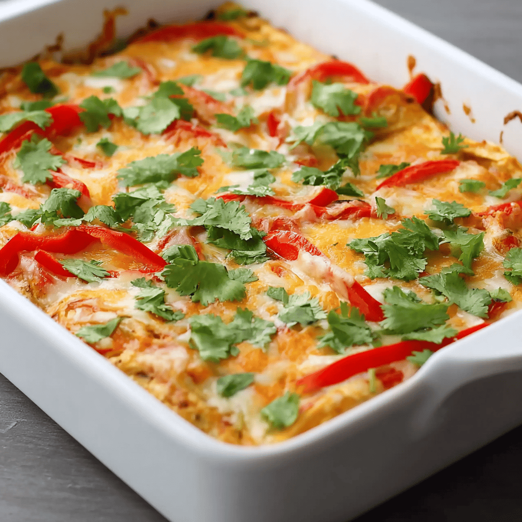 Chicken Fajita Casserole Recipe