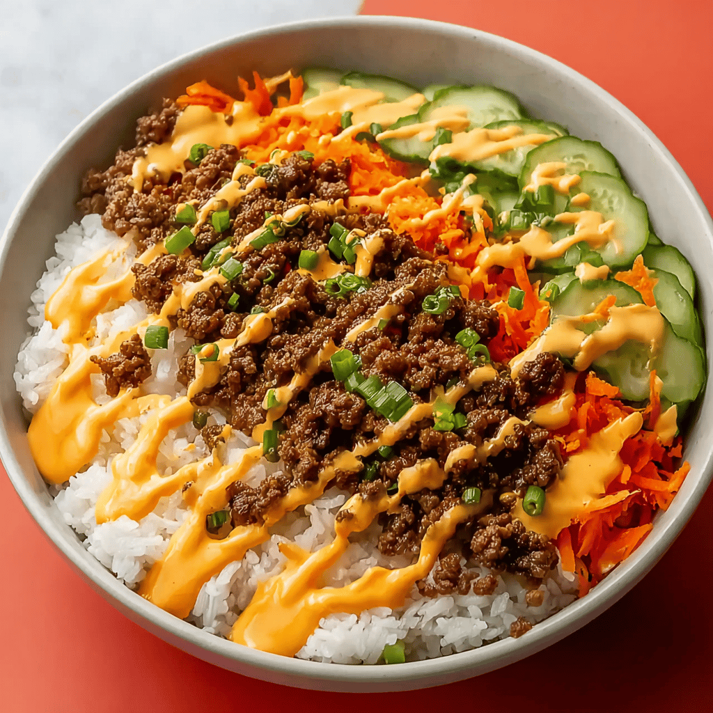 Korean Beef Rice Bowls Recipe