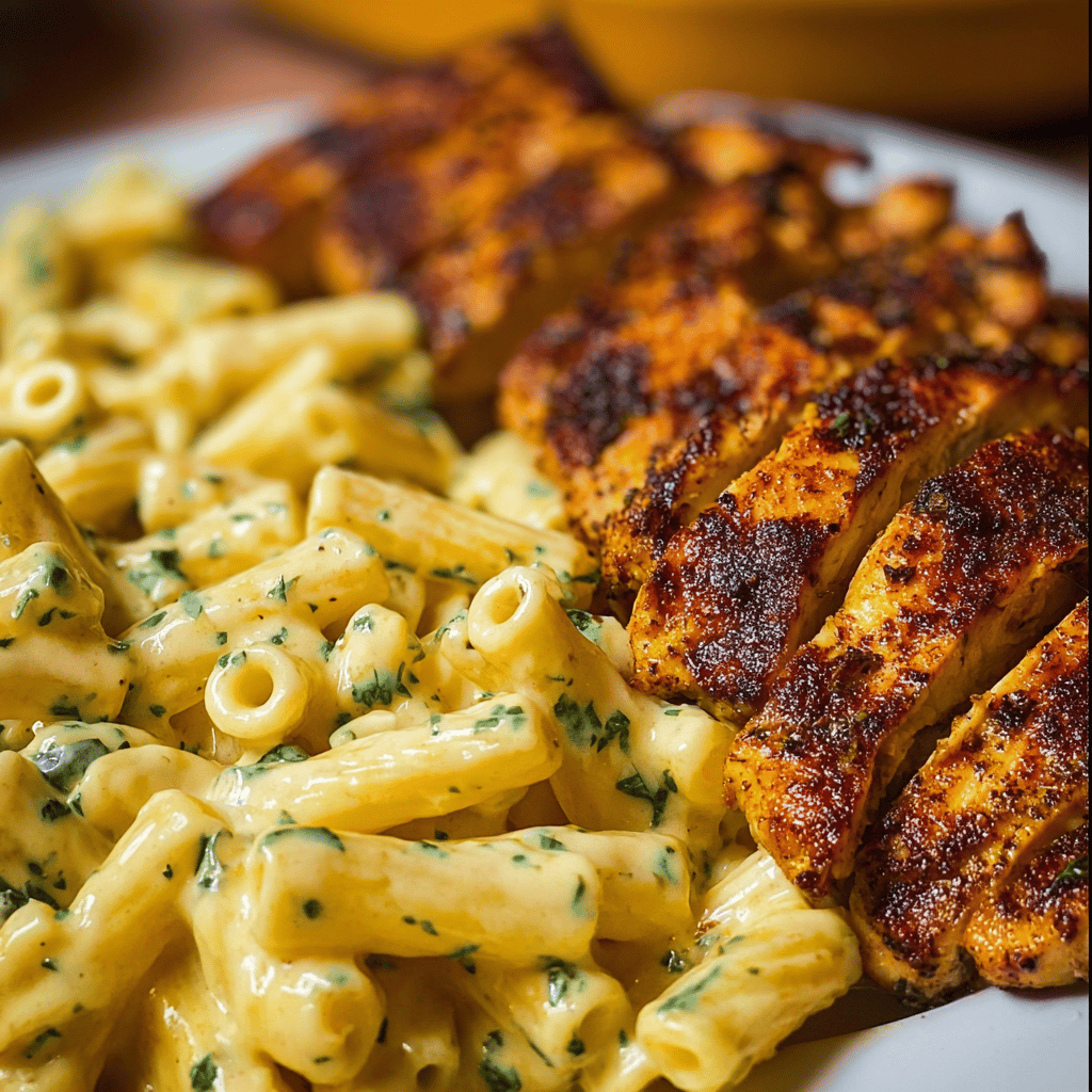 Creamy Velveeta Chicken Rigatoni with Mozzarella Garlic Sauce