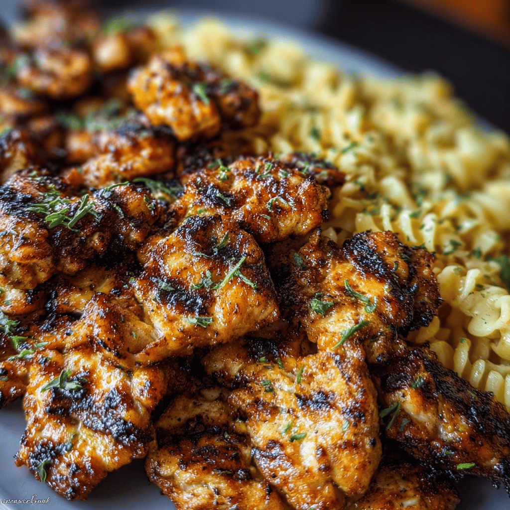 Cajun Garlic Butter Chicken with Creamy Parmesan Twisted Pasta