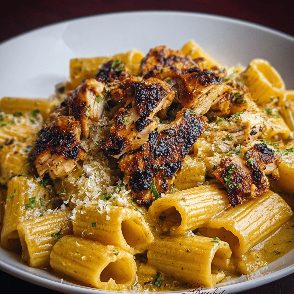 Creamy Garlic Butter Chicken Rigatoni: Easy Homemade Recipe