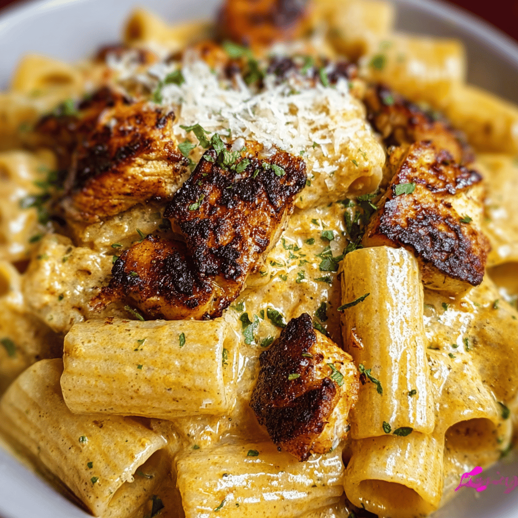Creamy Garlic Butter Chicken Rigatoni: Easy Homemade Recipe