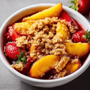Strawberry Peach Crisp Recipe