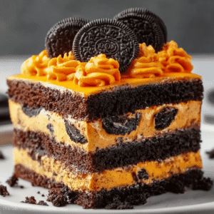 Oreo Layered Halloween Brownies – Gooey and Festive Treats