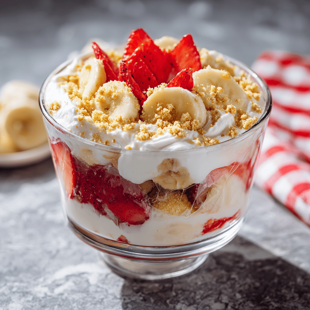 Strawberry Crunch Banana Pudding Recipe