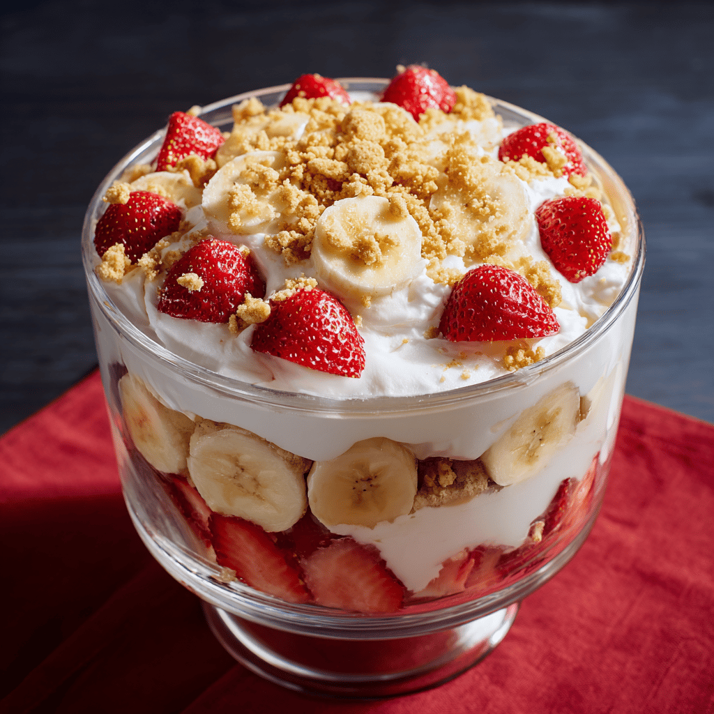 Strawberry Crunch Banana Pudding Recipe
