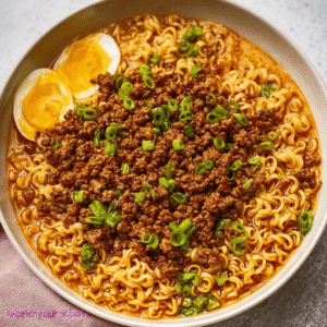 Korean-Style Ground Beef Ramen