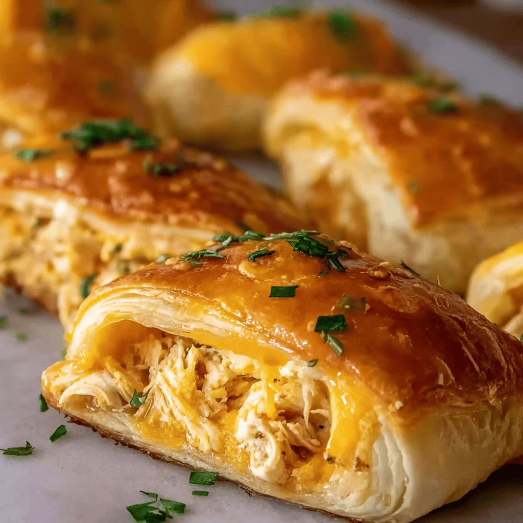 Cheesy Chicken Crescent Rolls