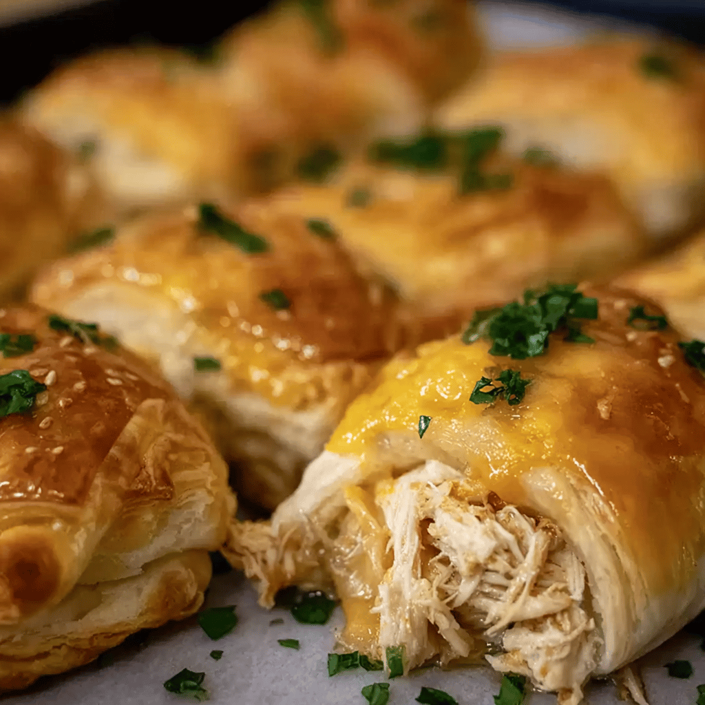 Cheesy Chicken Crescent Rolls