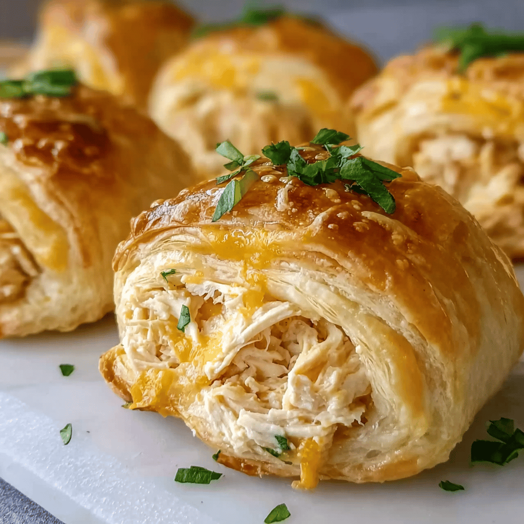 Cheesy Chicken Crescent Rolls