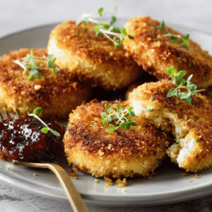 Mashed Potato Croquettes with Cranberry Mayo Recipe
