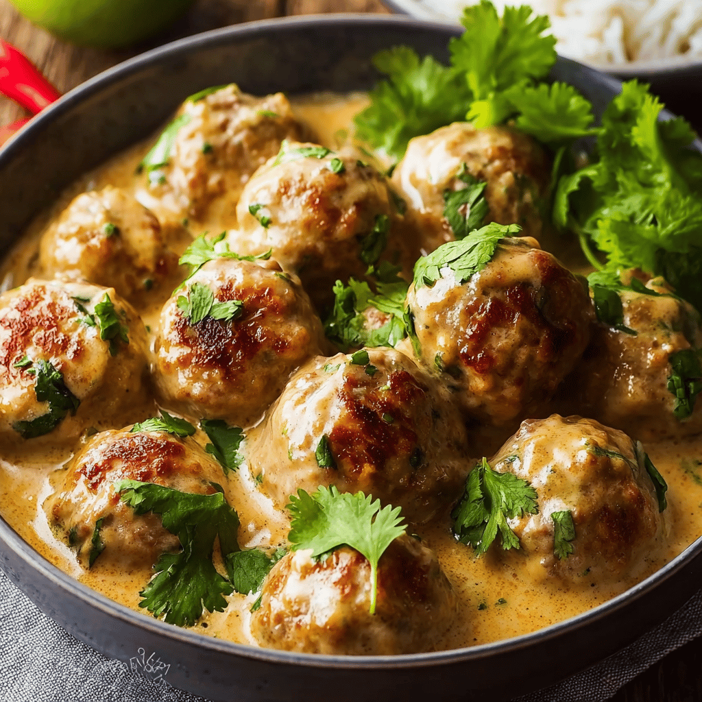 Coconut Chicken Meatballs
