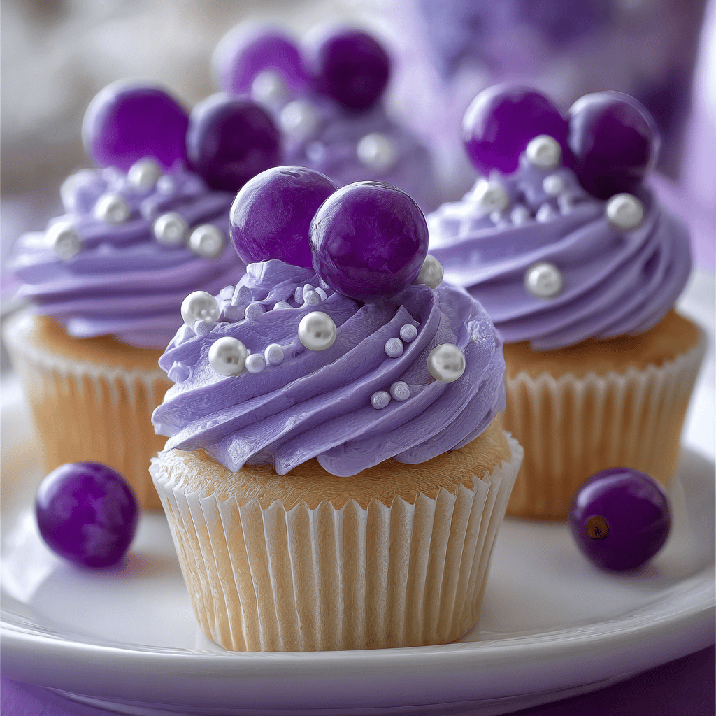 Grape Soda Cupcakes