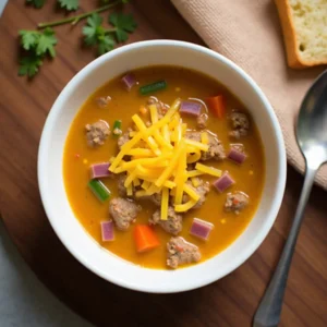 Crockpot Cheeseburger Soup